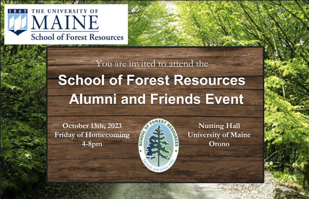 School of Forest Resources Alumni & Friends Event – Friday 4-8pm